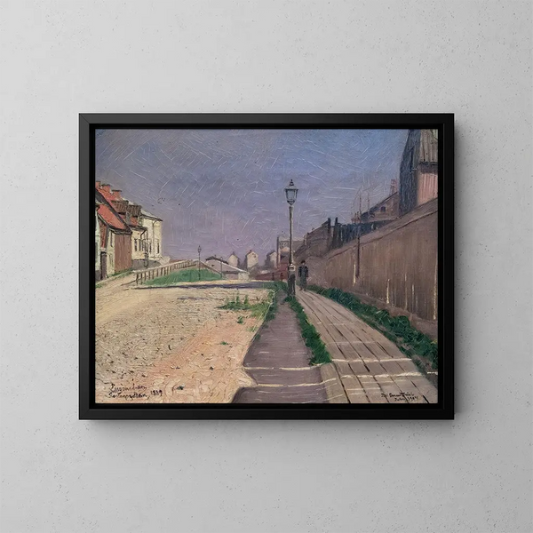 Rue Roslagsgatan - Eugène Jansson — inramlat konstverk på väggen