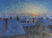 Lever de soleil sur les toits, motif de Stockholm - Eugène Jansson — vy av konstverket