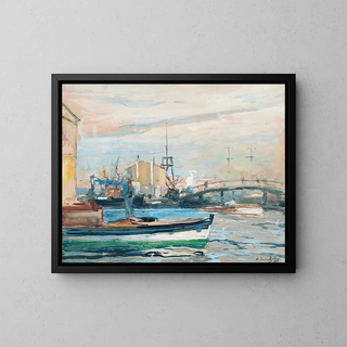 Eugne Louis Gillot - Bateau sur la Siene.webp