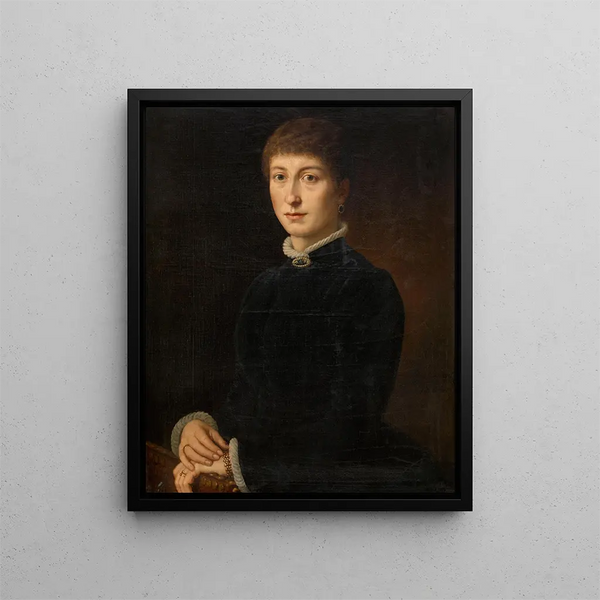 Madame Van Soom - Eugène Siberdt — inramlat konstverk på väggen