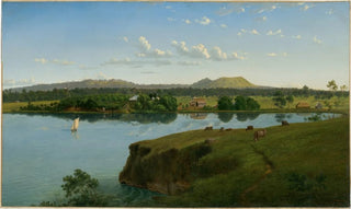 Eugne von Gurard - Purrumbete from across the lake.webp