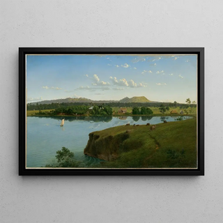 Eugne von Gurard - Purrumbete from across the lake.webp