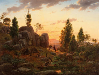 Eugne von Gurard - Stony Rises Lake Corangamite.webp