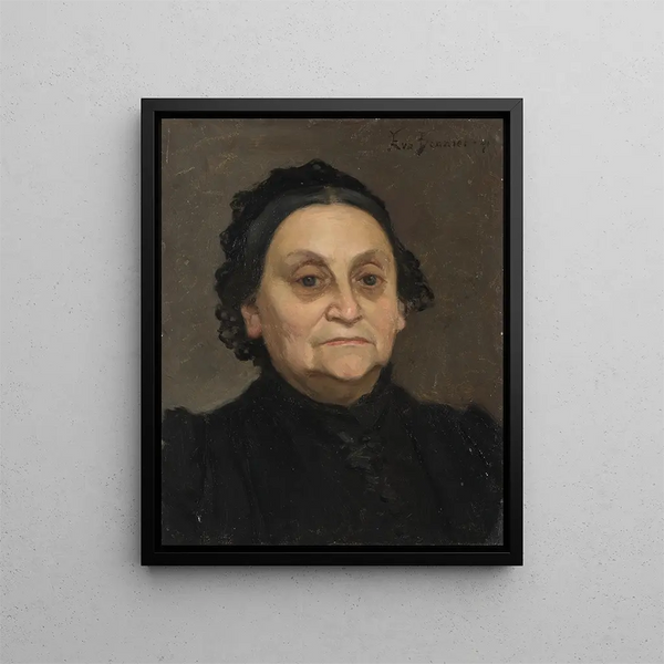 Mme Hilda Schnthal 1824-1892 - Eva Bonnier — inramlat konstverk på väggen