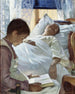 Reflet en bleu - Eva Bonnier — vy av konstverket