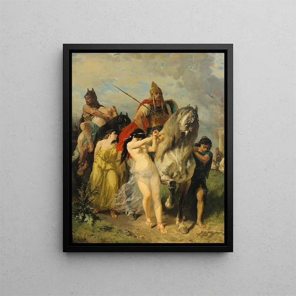 L'Invasion - Évariste Vital Luminais — inramlat konstverk på väggen
