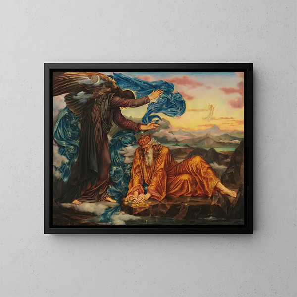 Hemland - Evelyn De Morgan — inramlat konstverk på väggen