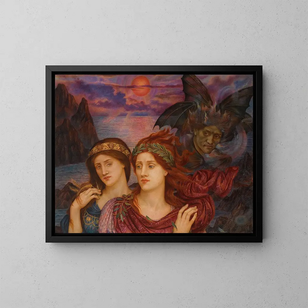 La Vision - Evelyn De Morgan — inramlat konstverk på väggen