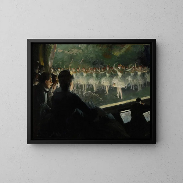 Le Ballet blanc - Everett Shinn — inramlat konstverk på väggen