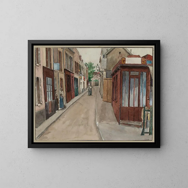 Rue Villafranca - F. Seguin — inramlat konstverk på väggen
