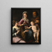 La Sainte Famille avec sainte Dorothée - Fabrizio Santafede — inramlat konstverk på väggen
