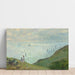 Reproduktion av målningen Falaises à Pourville - Claude Monet