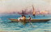 Amusement sur le caïque - Fausto Zonaro — vy av konstverket