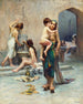 Hamam, badet - Fausto Zonaro — vy av konstverket