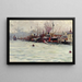 Port de Galata Istanbul - Fausto Zonaro — inramlat konstverk på väggen