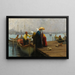 Le Bateau - Fausto Zonaro — inramlat konstverk på väggen