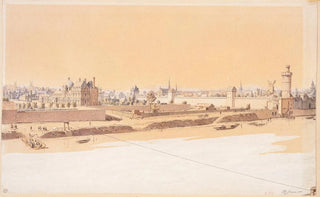 Fdor Hoffbauer - Le Palais des Tuileries rue SaintNiaise Porte Neuve et Porte SaintHonor en 1585.webp