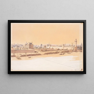Fdor Hoffbauer - Le Palais des Tuileries rue SaintNiaise Porte Neuve et Porte SaintHonor en 1585.webp