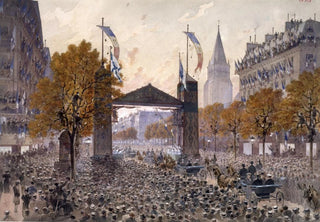 Fdor Hoffbauer - Passage des marins russes aux Boulevard SaintGermain 6me arrondissement Ftes FrancoRusses Paris le 20 octobre 1.webp
