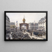 Promenader på boulevarderna, officiell procession under de Franco-Russiska festligheterna, Paris den 20 oktober 1893 - Fédor Hoffbauer — inramlat konstverk på väggen