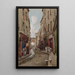 Rue Saint-Médard 1905 i riktning mot rue Mouffetard - Fédor Hoffbauer — inramlat konstverk på väggen