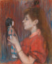 Flicka med docka - Federico Zandomeneghi — vy av konstverket
