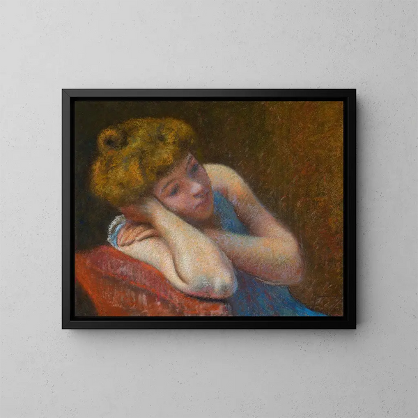 Le repos - Federico Zandomeneghi — inramlat konstverk på väggen