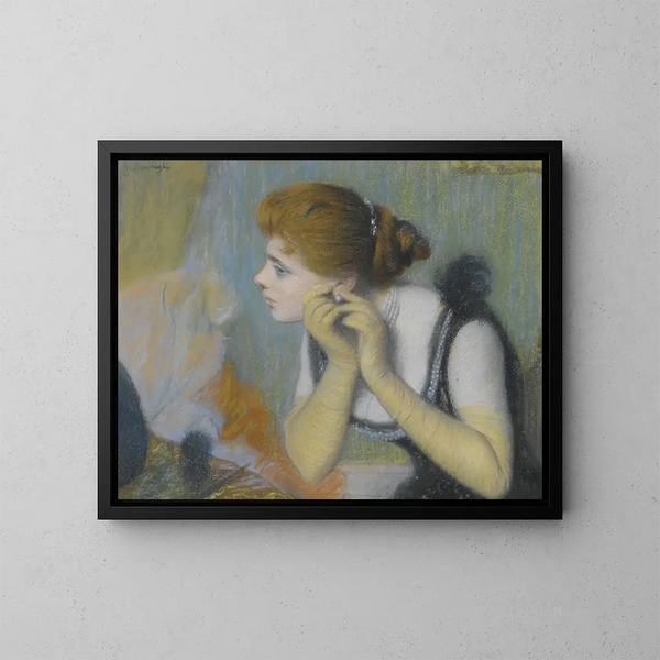 La perle - Federico Zandomeneghi — inramlat konstverk på väggen