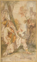 La Vision de Saint Eustache - Federico Zuccaro — vy av konstverket