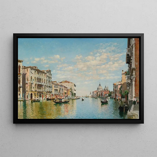 Federico del Campo - Gondoliers On The Grand Canal Venice.webp