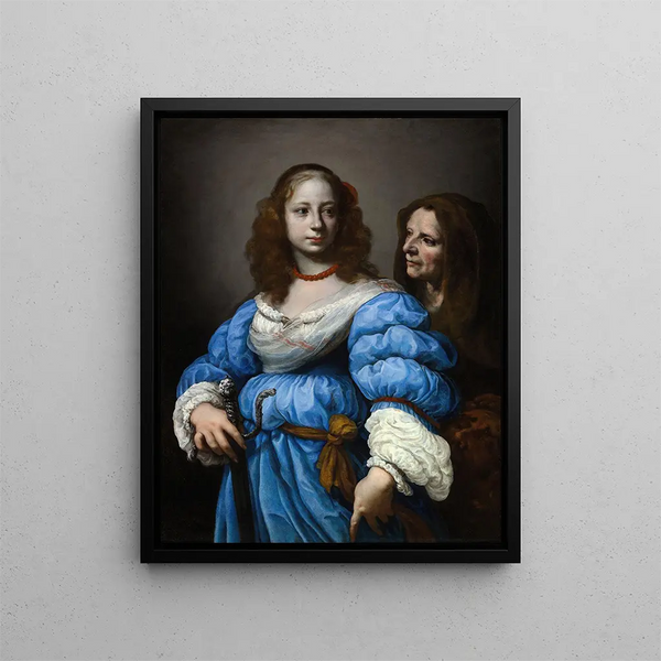 Judith med Holofernes huvud - Felice Ficherelli — inramlat konstverk på väggen