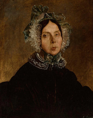 Feliks Pczarski - Portrait of a woman in a lacy cap.webp