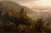 Vue sur Heidelberg avec le château au crépuscule - Felix Possart — vy av konstverket