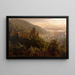 Vue sur Heidelberg avec le château au crépuscule - Felix Possart — inramlat konstverk på väggen