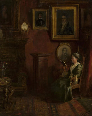 Felix Possart - Portrait of a woman in an armchair.webp