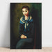 Reproduktion av målningen Kvinnobild med blå scarf - Moïse Kisling