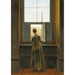 Reproduktion av målningen av kvinna vid fönstret - Caspar David Friedrich