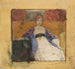 en kvinna som sitter - Edwin Austin Abbey — vy av konstverket