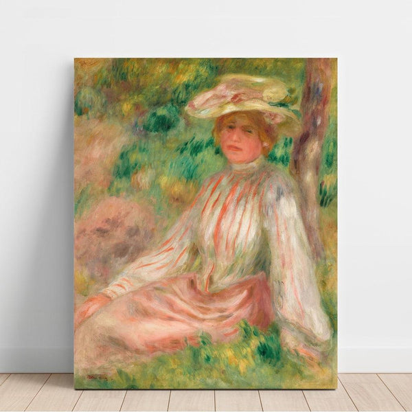 Femme au Jardin - Pierre-Auguste Renoir | Reproduction Tableau Décoration murale affiche copie