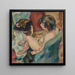 kvinna med hund - Jules Pascin — inramlat konstverk på väggen
