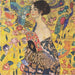 kvinna med fan - Gustav Klimt — vy av konstverket