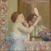 kvinna med en spegel - Frederick Carl Frieseke — vy av konstverket