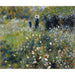 Reproduktion av målningen Kvinnlig målning med parasoll i en trädgård - Pierre-Auguste Renoir