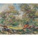 Reproduktion av målningen av en kvinna i ett landskap - Pierre-Auguste Renoir