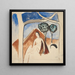 kvinna och berg - André Derain — inramlat konstverk på väggen