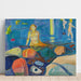 Reproduktion av målningen av kvinna som badar och barn - Edvard Munch