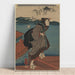 Reproduktion av målningen av kvinna på kajen - Utagawa Kuniyoshi