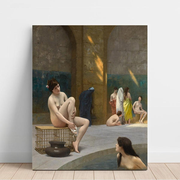 Reproduktion av målningen Kvinnor i badet - Jean-Léon Gérôme