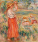 Kvinnor på fälten - Pierre-Auguste Renoir — vy av konstverket