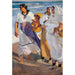 Reproduktion av målningen av kvinnor som fiskar i Valencia - Joaquín Sorolla